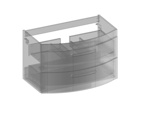 Meuble sous-lavabo avec trois tiroirs