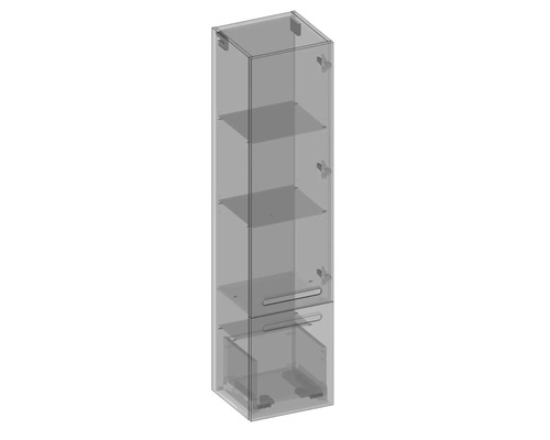 Armoire haute avec étagères et tiroir