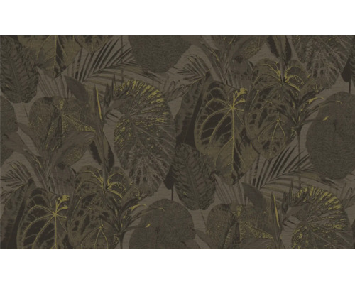 Papier peint à motif de feuilles