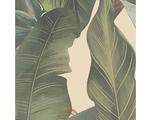 Vue détaillée d''un papier peint avec motif de feuilles