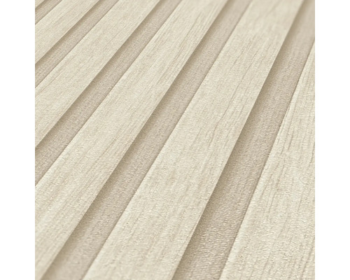 Papier peint imitation bois avec motif rayé