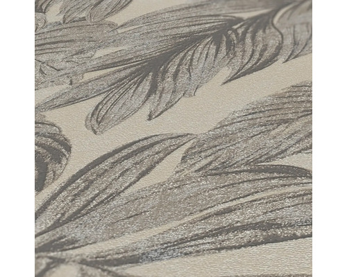 Gros plan d''un papier peint avec motif de feuilles