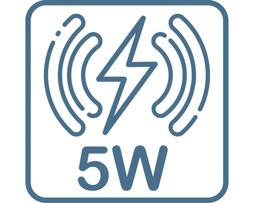 5 Watt Wireless Ladefunktion Symbol
