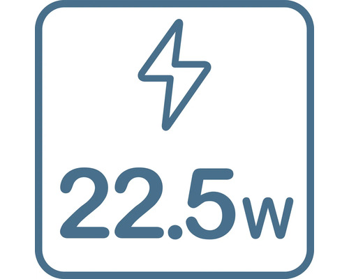22.5 Watt Ladeleistung