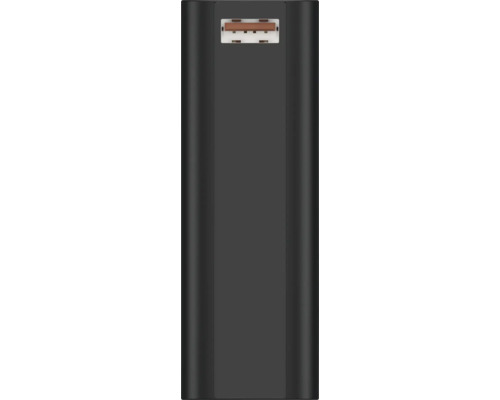 Schwarzer Akku mit USB Anschluss