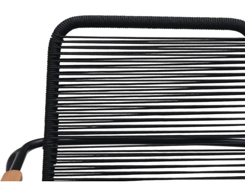 Gros plan d''une chaise avec cordage horizontal