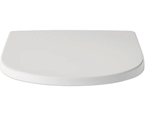 Abattant de WC blanc en forme de D