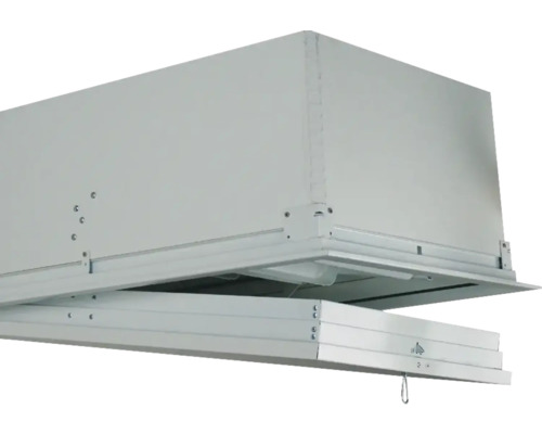 Élément de plafond métallique avec mécanisme de traction