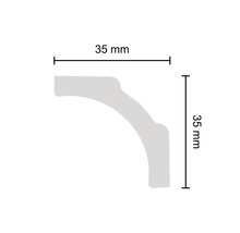 Pack pro set de moulures B5, 20 x 1,5m, 35 x 35 mm