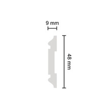 Profilleiste mit den Maßen 9 mm mal 48 mm