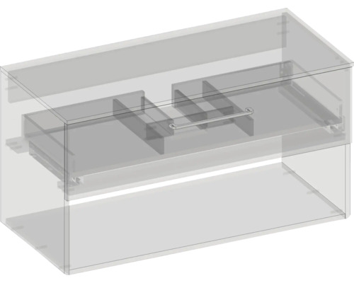Meuble sous-lavabo avec tiroir et porte-serviettes