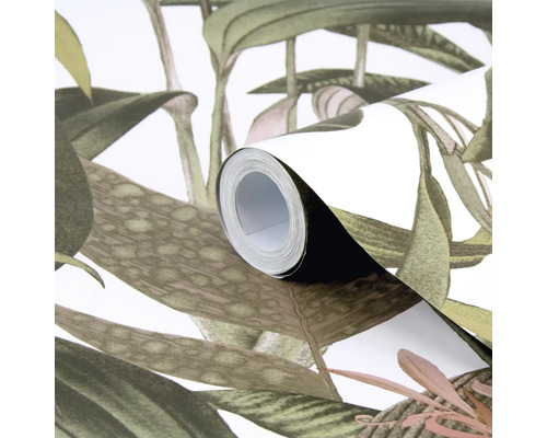 Rouleau de papier peint avec motif de plantes