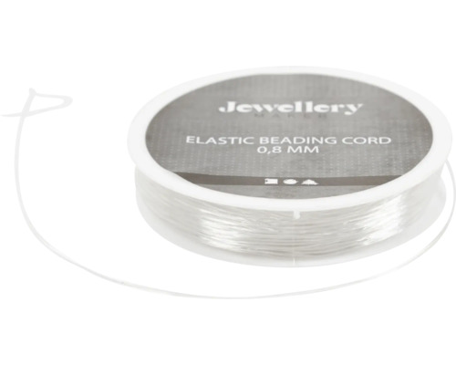 Fil élastique pour bijoux de 0,8 millimètre de diamètre sur bobine