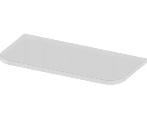 Rechteckige Duschablage aus Glas