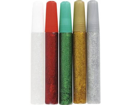 Ensemble multicolore de colle pailletée pour le bricolage