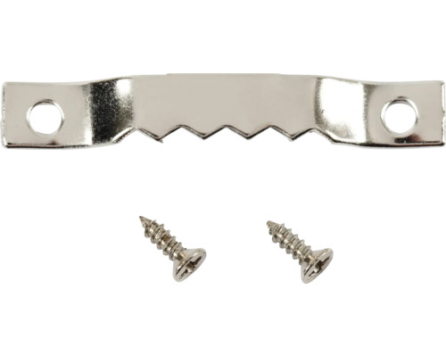 Zackenaufhänger mit Schrauben für Bilderrahmen