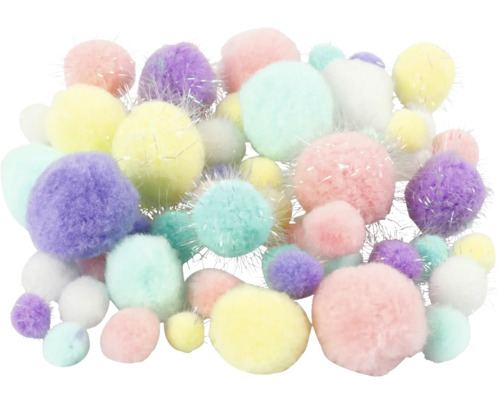 Verschiedenfarbige Pompons