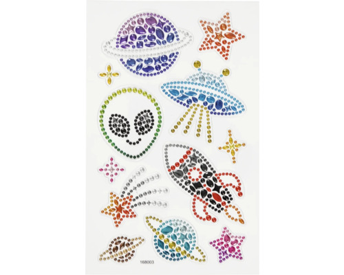 Aufkleber mit Weltraum Motiven