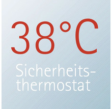 Symbol für einen Sicherheitsthermostat bei 38 Grad