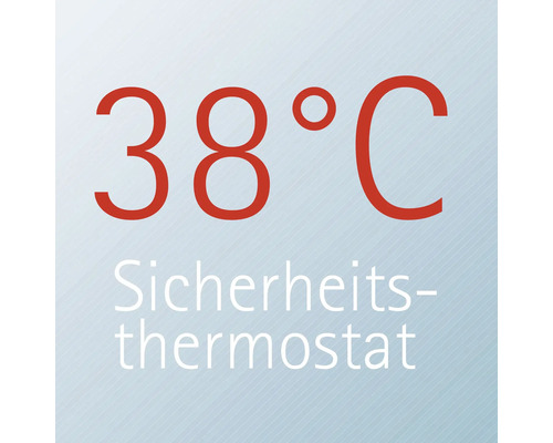 Symbole pour un thermostat de sécurité à 38 degrés Celsius