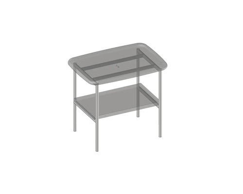 Table d''appoint avec deux étagères