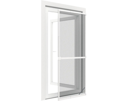 Moustiquaire Pour Porte – Cadre Fixe Aluminium – 95 X 210 Cm – Blanc – Helloshop26