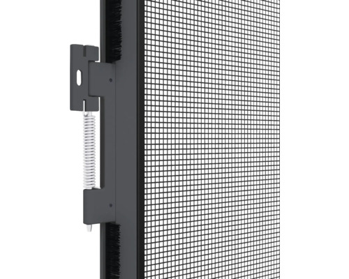 Vue détaillée d''une moustiquaire avec cadre et fixation