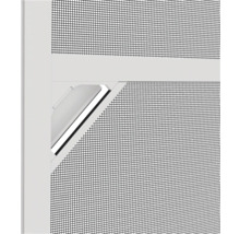 Vue détaillée d''une fenêtre anti-insectes avec fermeture rotative