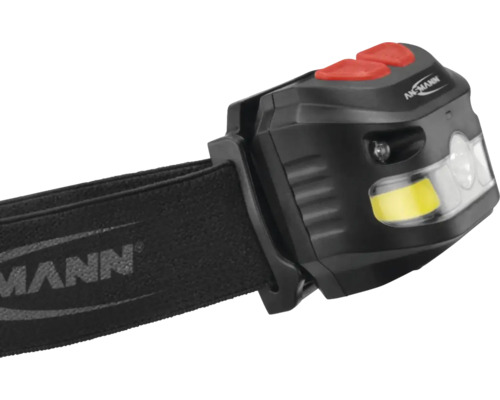 Lampe frontale avec bandeau élastique et logo Ansmann