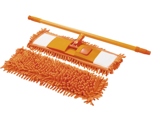 Serpillère avec housse en microfibre et manche télescopique