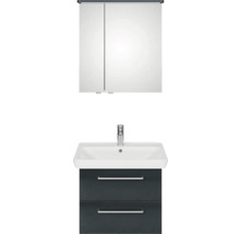 Meuble sous-lavabo avec lavabo et armoire de toilette pour la salle de bains