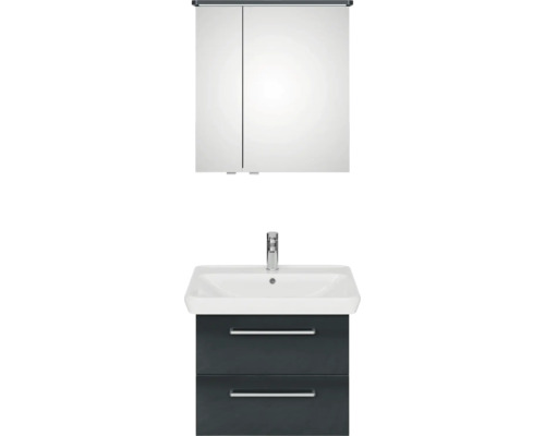 Meuble sous-lavabo avec lavabo et armoire de toilette pour la salle de bains