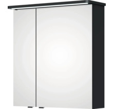 Armoire de toilette à miroir avec éclairage et deux portes
