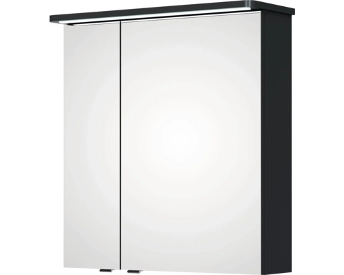 Armoire de toilette à miroir avec éclairage et deux portes