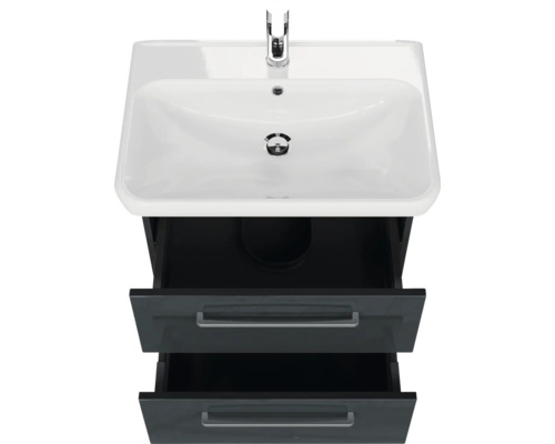 Meuble-lavabo avec deux tiroirs et lavabo