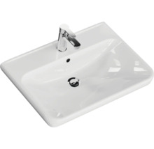Lavabo en céramique avec robinet pour la salle de bain