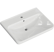 Lavabo en céramique sanitaire avec trou de robinet et trop-plein