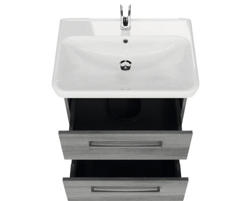 Meuble-lavabo avec deux tiroirs et robinetterie