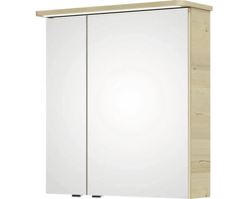 Armoire de toilette avec deux portes et cadre en bois