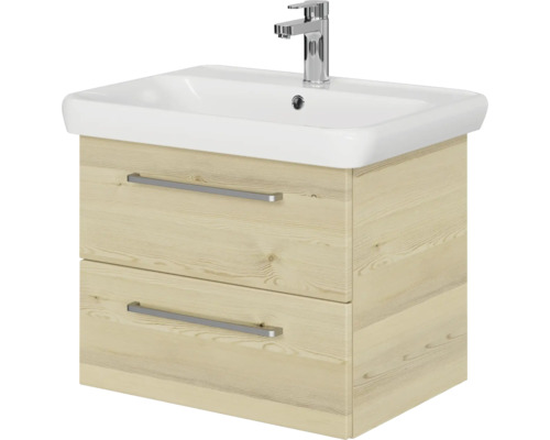 Meuble-lavabo avec deux tiroirs et robinet