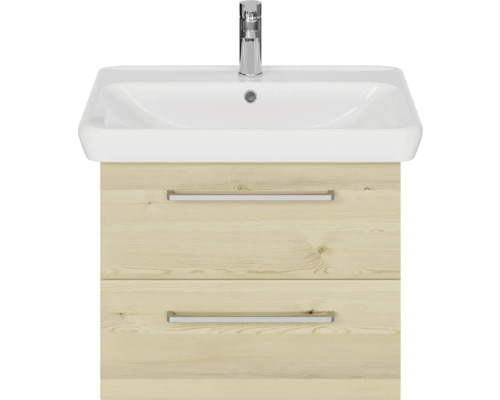 Meuble-lavabo avec meuble sous-lavabo et robinet