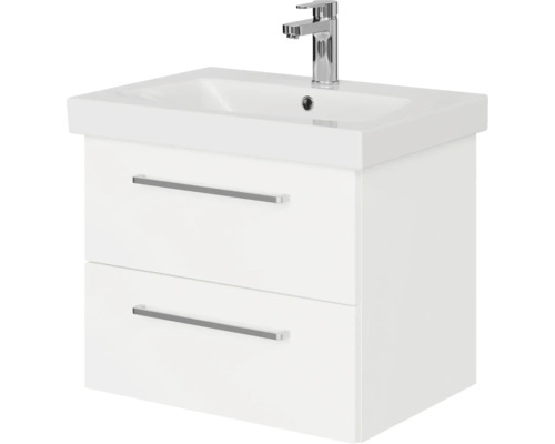 Meuble sous-lavabo avec lavabo et robinet