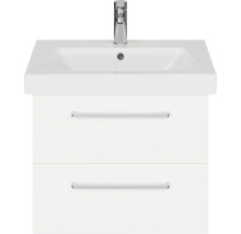 Meuble-lavabo avec deux tiroirs et robinetterie
