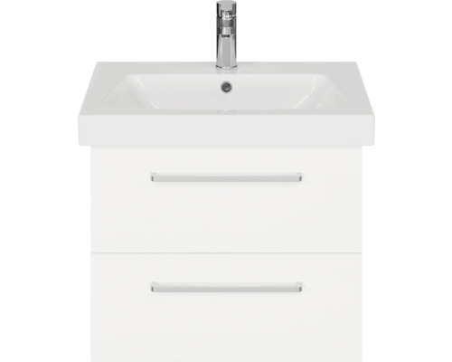 Meuble-lavabo avec deux tiroirs et robinetterie