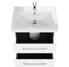 Meuble-lavabo avec deux tiroirs et robinet