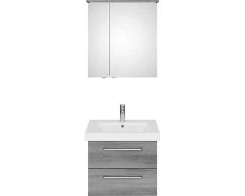 Ensemble de meuble-lavabo avec armoire de toilette pour salle de bains
