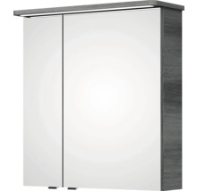 Armoire de toilette avec deux portes et éclairage intégré