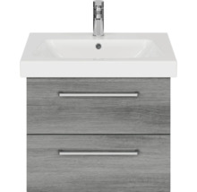 Meuble-lavabo avec deux tiroirs et lavabo à poser
