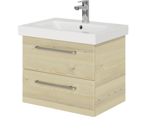 Meuble sous-lavabo avec deux tiroirs et robinetterie