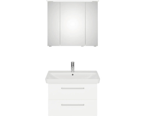 Ensemble de meubles de salle de bains avec meuble sous-lavabo et armoire de toilette